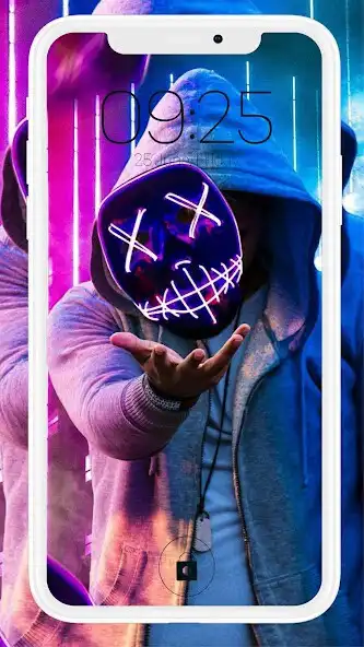 Play Anonymous Neon Mask Wallpapers  and enjoy Anonymous Neon Mask Wallpapers with UptoPlay