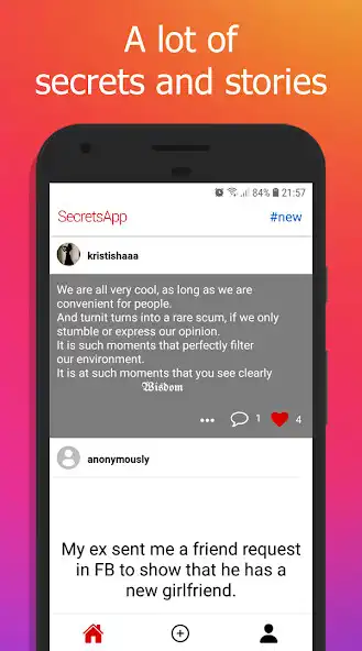 Play Anonymous secrets and stories  and enjoy Anonymous secrets and stories with UptoPlay