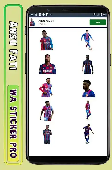 Play Ansu Fati - WA Sticker Pro as an online game Ansu Fati - WA Sticker Pro with UptoPlay
