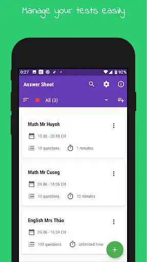 Play Answer Sheet - Do test without real paper!  and enjoy Answer Sheet - Do test without real paper! with UptoPlay