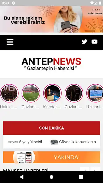 Play ANTEP NEWS  and enjoy ANTEP NEWS with UptoPlay
