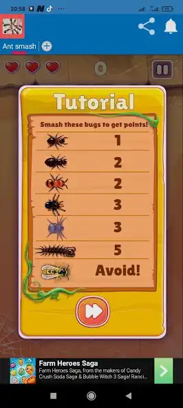 Play Ant Smash as an online game Ant Smash with UptoPlay