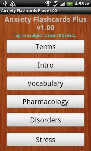 Play Anxiety Flashcards Plus  and enjoy Anxiety Flashcards Plus with UptoPlay