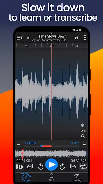 Play Anytune - Music Speed Changer as an online game Anytune - Music Speed Changer with UptoPlay