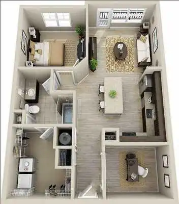 Play apartment design layout