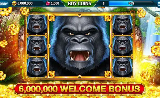 Play Ape Slots: Vegas Casino Deluxe  and enjoy Ape Slots: Vegas Casino Deluxe with UptoPlay