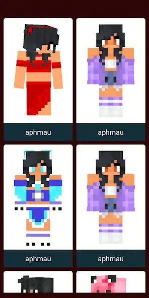 Play Aphmau Skin for MCPE  and enjoy Aphmau Skin for MCPE with UptoPlay