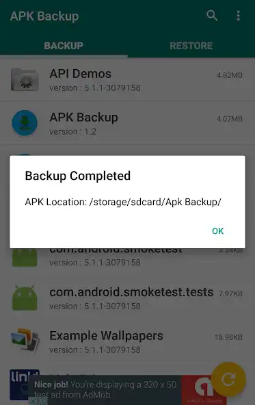 Play Apk Backup as an online game Apk Backup with UptoPlay