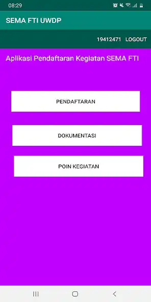 Play Aplikasi Kegiatan Senat Mahasi as an online game Aplikasi Kegiatan Senat Mahasi with UptoPlay
