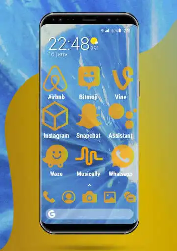 Play Apolo Reverse - Theme, Icon pack, Wallpaper as an online game Apolo Reverse - Theme, Icon pack, Wallpaper with UptoPlay