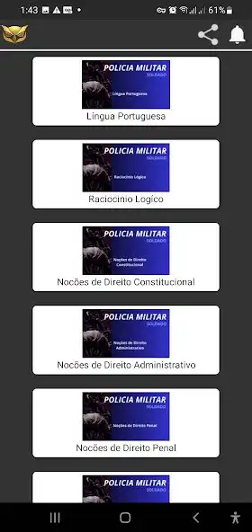 Play Apostilas - Policia Militar as an online game Apostilas - Policia Militar with UptoPlay