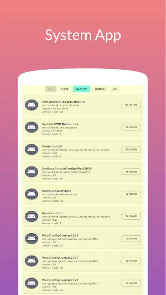 Play App Debug - Application Info as an online game App Debug - Application Info with UptoPlay