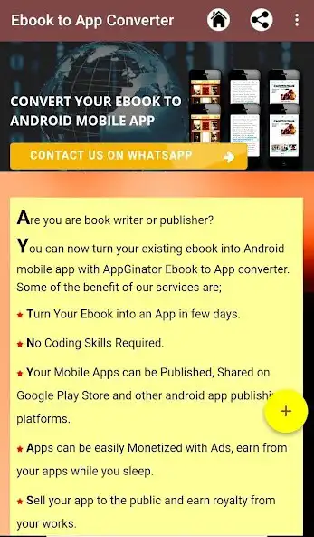 Play AppGinator Ebook: Ebook to App Converter as an online game AppGinator Ebook: Ebook to App Converter with UptoPlay
