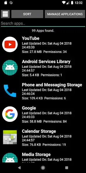 Play App Info Manager: Search, Sort Apps, Extract  as an online game App Info Manager: Search, Sort Apps, Extract  with UptoPlay