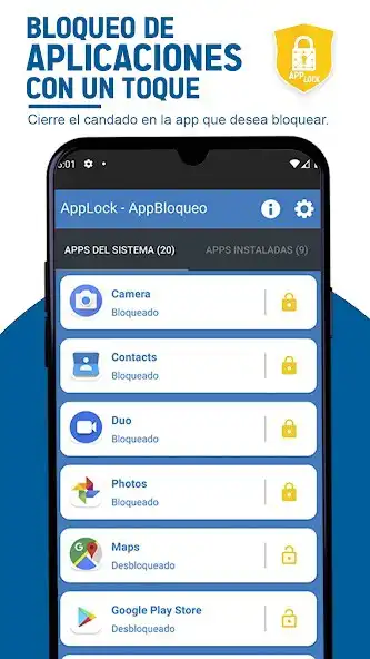 Play AppLock - AppBloqueo as an online game AppLock - AppBloqueo with UptoPlay