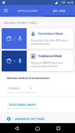 Play AppLock Face/Voice Recognition as an online game AppLock Face/Voice Recognition with UptoPlay