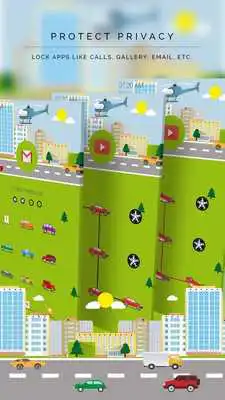 Play AppLock Theme - Cartoon Car