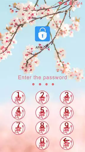 Play AppLock Theme Cherry Blossoms as an online game AppLock Theme Cherry Blossoms with UptoPlay