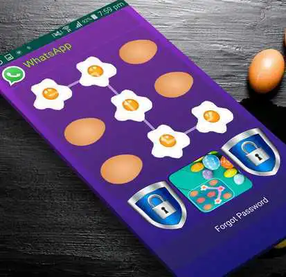 Play Applock Theme Eggs