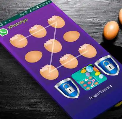 Play Applock Theme Eggs