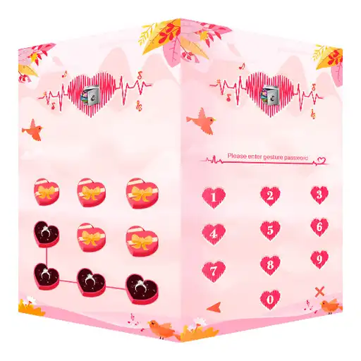 Run free android online AppLock Theme Heartbeat APK