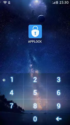 Play AppLock Theme Night Sky
