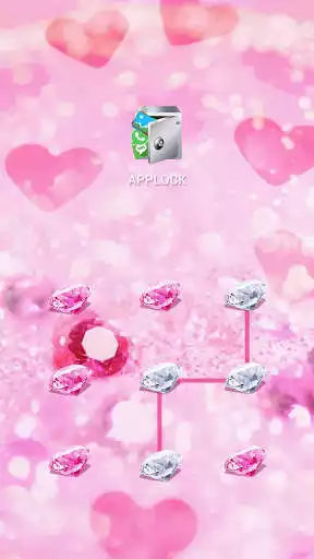 Play AppLock Theme Pink Diamond