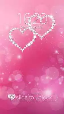 Play AppLock Theme Pink Diamond