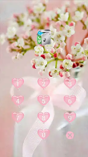 Play APK AppLock Theme Pink Flowers  and enjoy AppLock Theme Pink Flowers with UptoPlay com.eosapplock.li.pinkflower