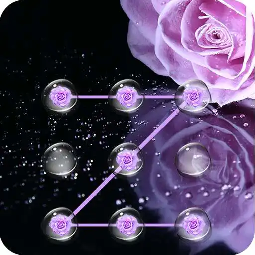 Play AppLock Theme Purple Rose APK