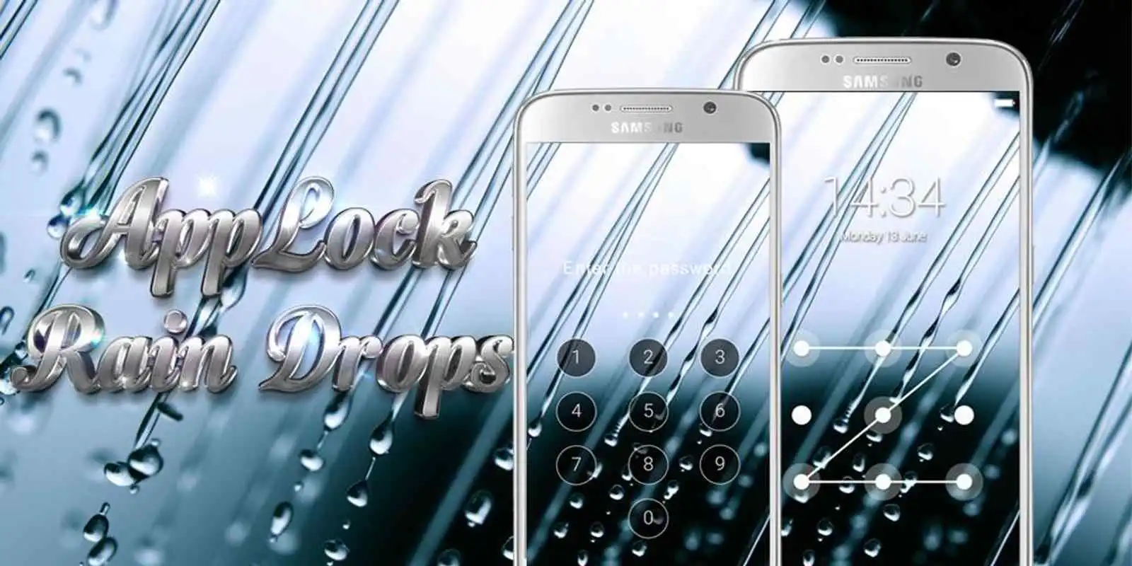 Play AppLock Theme Rain Drops