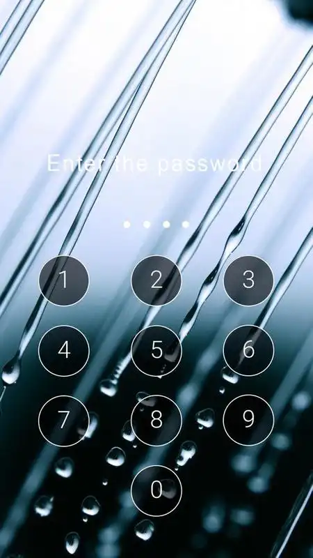 Play AppLock Theme Rain Drops