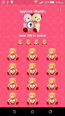 Play App Lock : Theme Teddy
