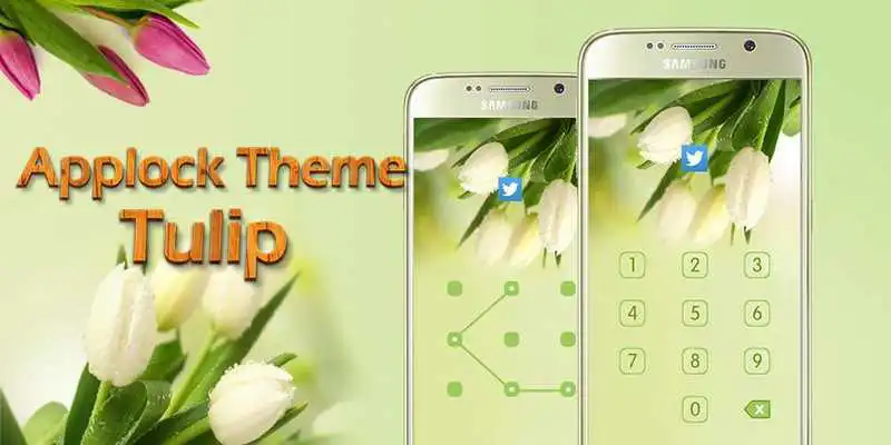 Play Applock Theme Tulip