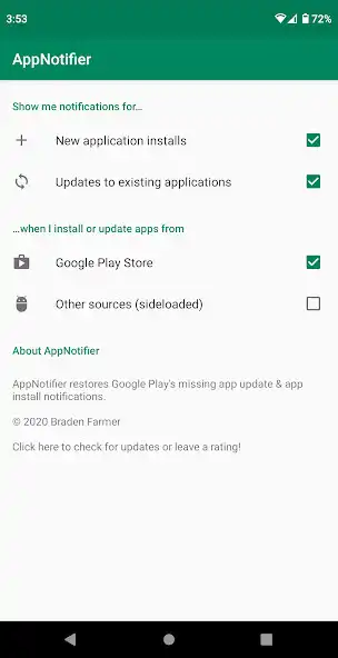 Play AppNotifier  and enjoy AppNotifier with UptoPlay