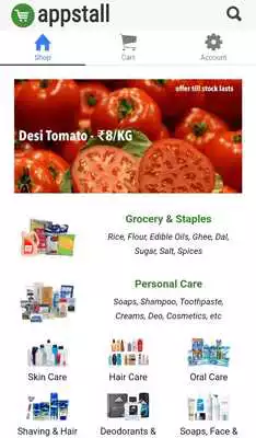 Play Appstall - Grocery Demo App