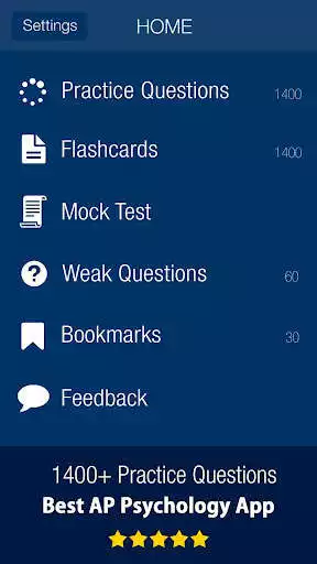 Play APK AP Psychology Practice Test  and enjoy AP Psychology Practice Test with UptoPlay com.imptrax.ap_psychology_exam_prep_flashcards