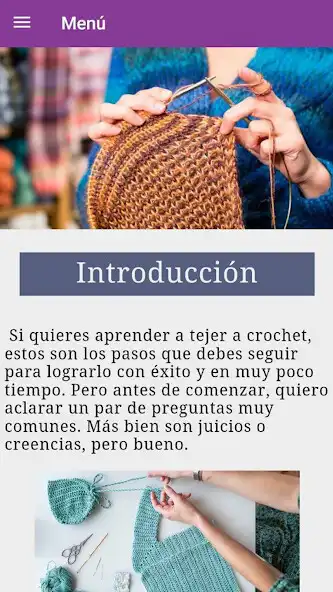 Play Aprende el arte de crochet as an online game Aprende el arte de crochet with UptoPlay