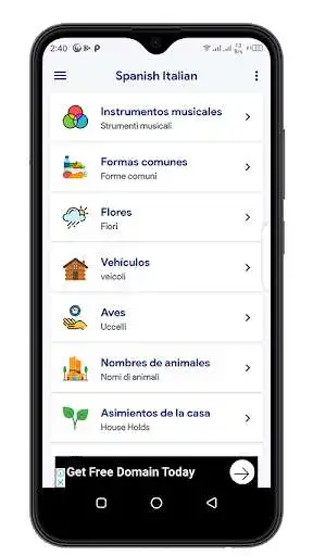 Play Aprender Italiano as an online game Aprender Italiano with UptoPlay