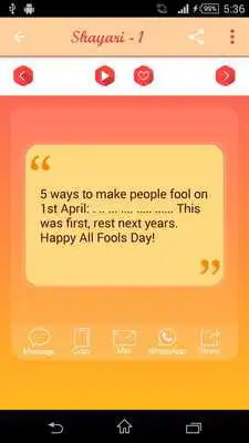 Play April Fool SMS