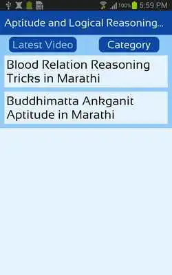 Play Aptitude and Logical Reasoning in Marathi Videos