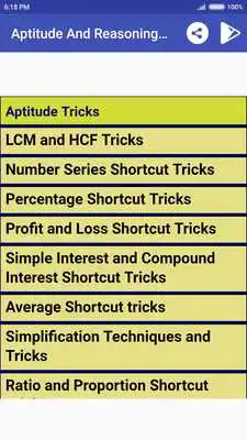 Play Aptitude And Reasoning Tricks