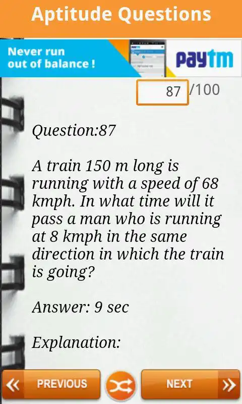 Play Aptitude Questions