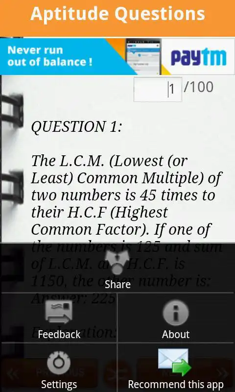 Play Aptitude Questions