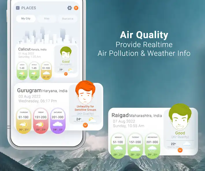 Play AQI Monitor  Weather Forecast  and enjoy AQI Monitor  Weather Forecast with UptoPlay