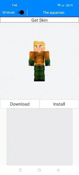 Play Aquaman Skins of Minecraft PE as an online game Aquaman Skins of Minecraft PE with UptoPlay