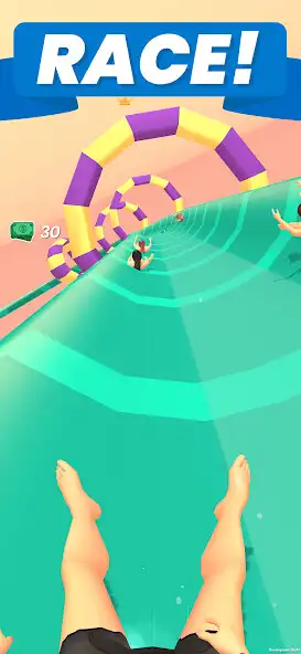 Play Aquapark Slide as an online game Aquapark Slide with UptoPlay