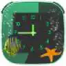 Free play online Aquarium Clock widget APK