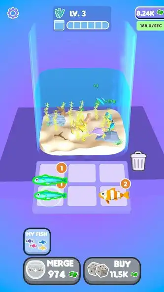 Play Aquarium Up! as an online game Aquarium Up! with UptoPlay