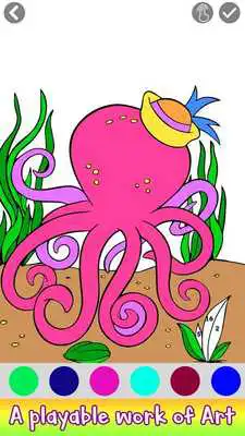 Play Aquatic Animals Color by Number: Sea Coloring Book